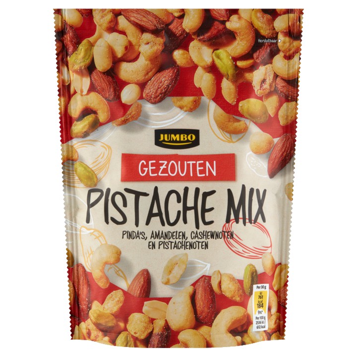 Jumbo Gezouten Pistache Mix 200g