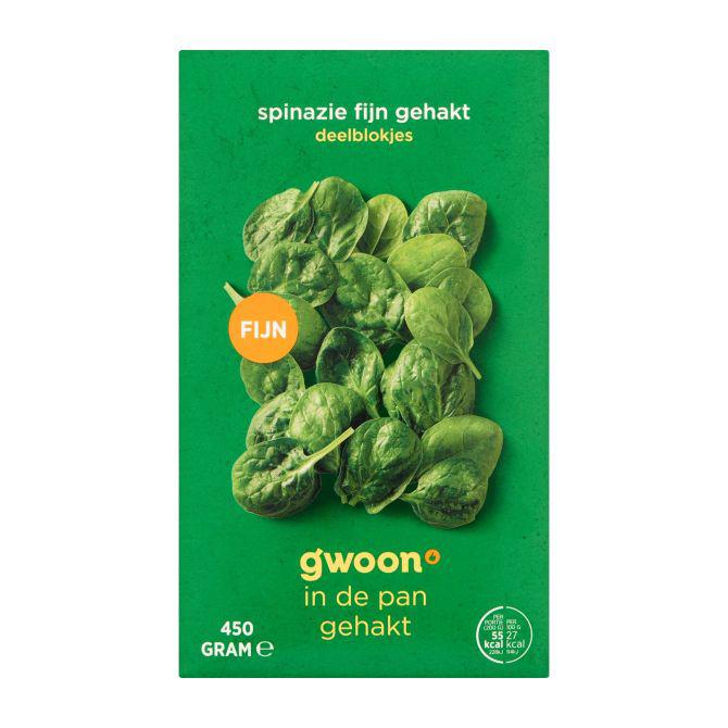 g'woon Spinazie fijn gehakt