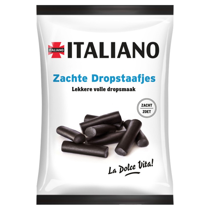 Italiano Zachte Dropstaafjes 12 x 250g