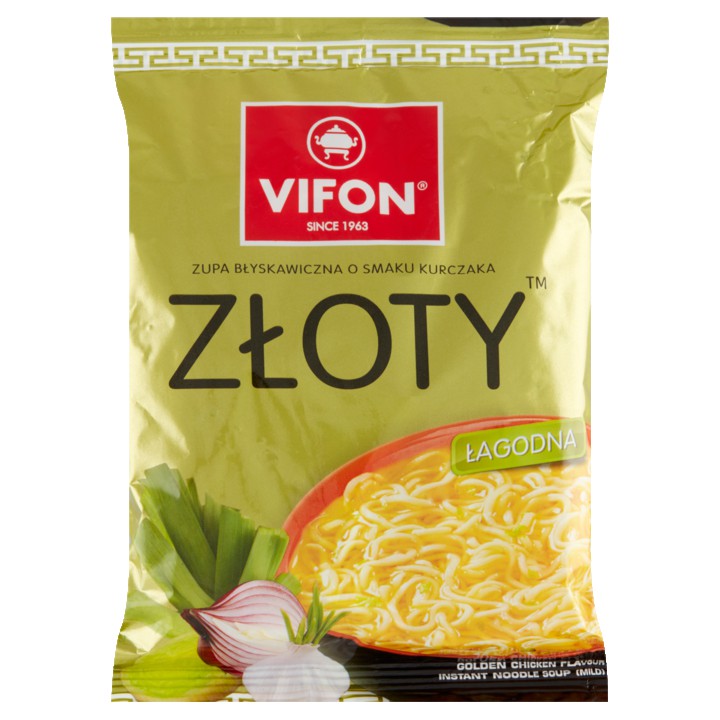 Vifon Golden Chicken Flavour Instant Noodle Soup (Mild) 70g