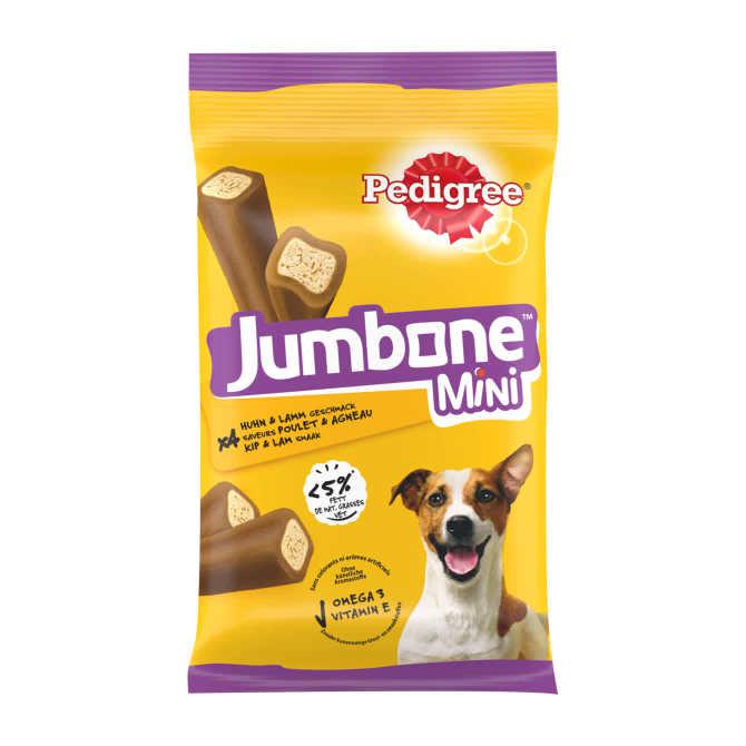 Pedigree Jumbone Mini Kauwstaaf - Kip &amp; Lam - Hondensnack - 4 Stuks