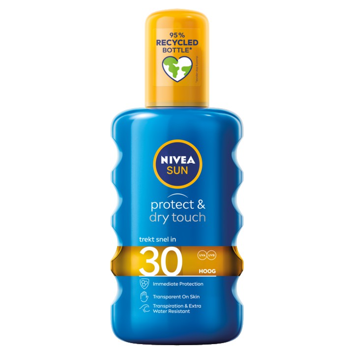 Nivea Sun Protect &amp;amp; Dry Touch 30 Hoog 200ml