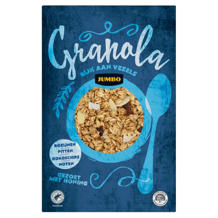 Jumbo Granola Rozijnen, Pitten, Kokoschips, Noten 350g