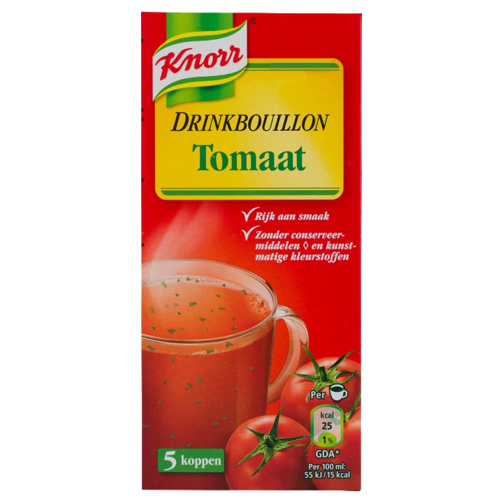 Knorr Drinkbouillon Tomaat 5 Stuks