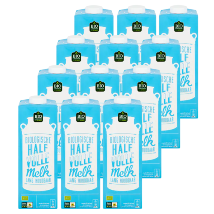 Jumbo Halfvolle Melk Biologisch 12 x 1L