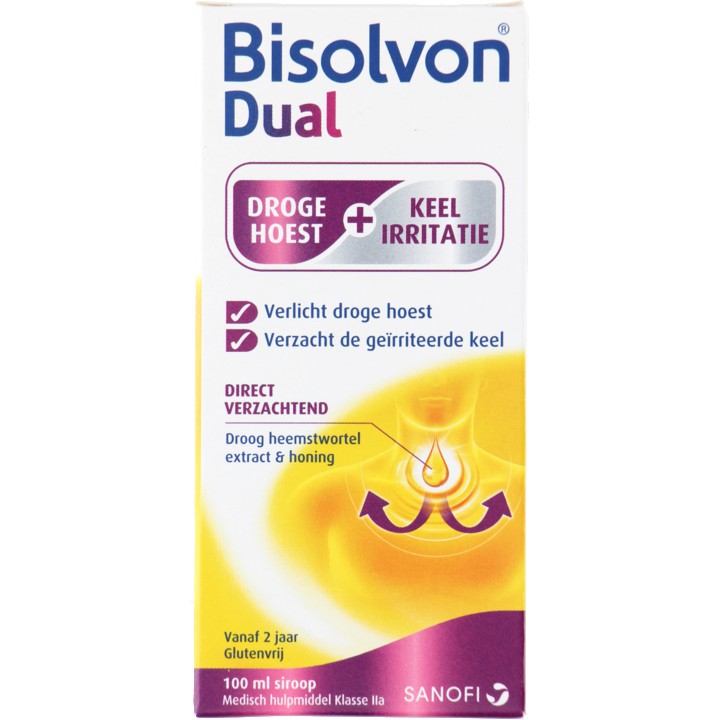 Bisolvon Dual siroop bij droge hoest 100ml