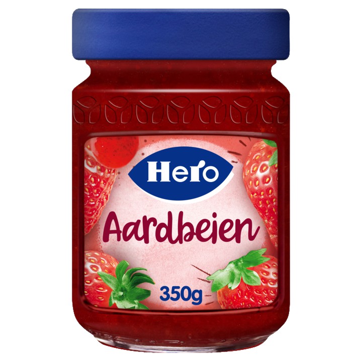 Hero Fruitspread Aardbeien 350g