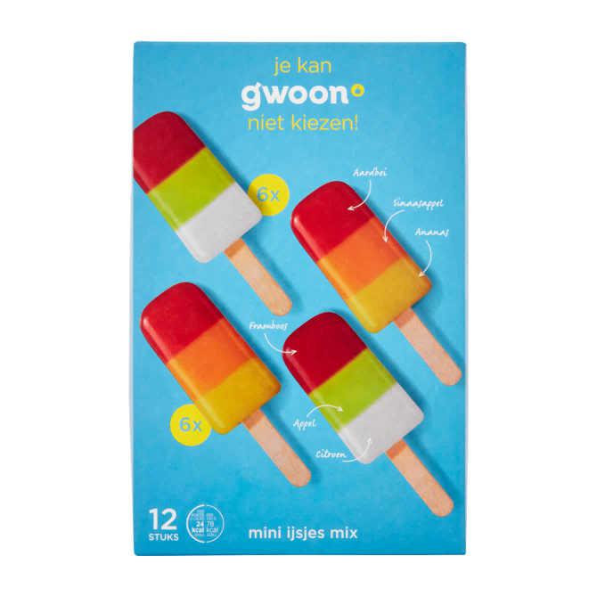 g&#039;woon Minimix water ijsjes