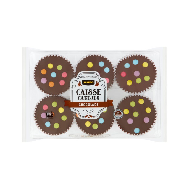 Jumbo Caisse Cakejes Chocolade 6 Stuks