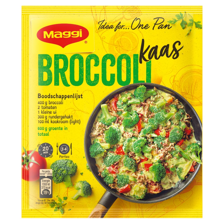 MAGGI Dagschotel Broccoli-Kaas met Gehakt Zakje 54g