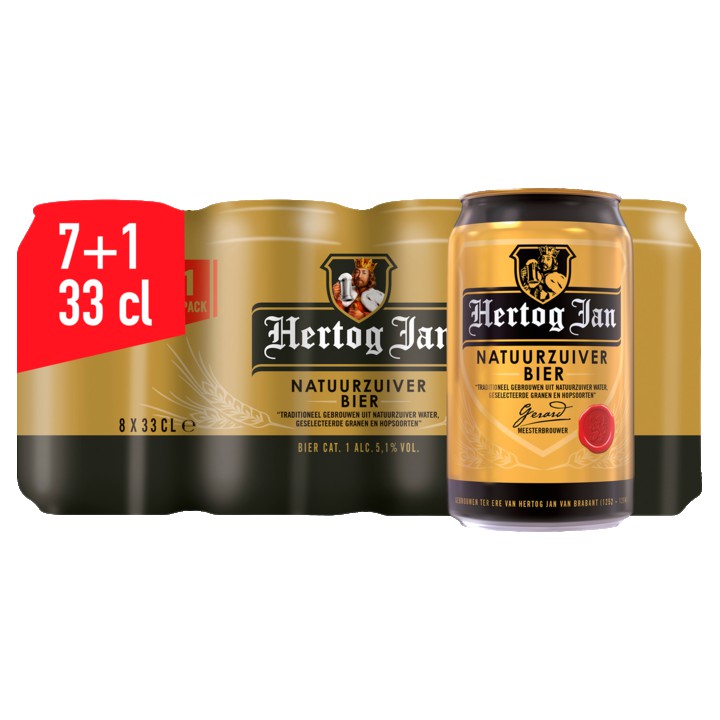 Hertog Jan Pilsener Natuurzuiver Bier Blik 8 x 330ML