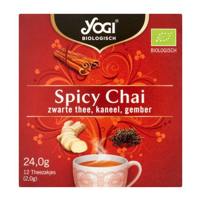 Yogi Spicy chai thee 12 stuks