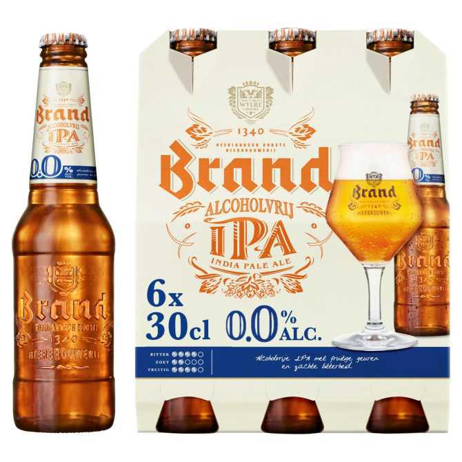 Brand IPA 0.0 bier fles 6 x 30 cl