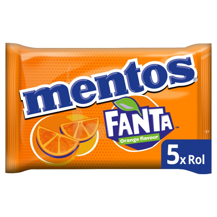 Mentos Fanta Rollen Snoep Pak 5 rollen