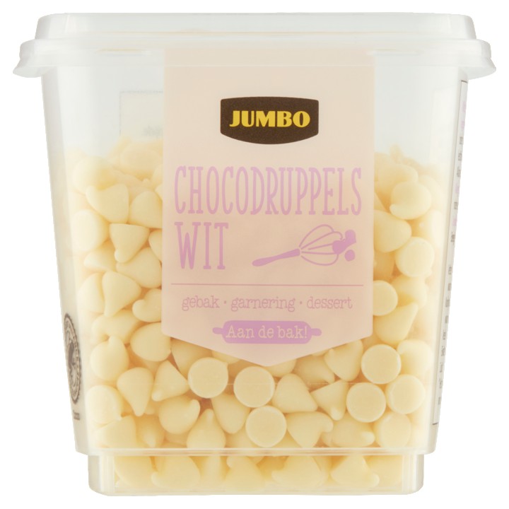 Jumbo Chocodruppels Wit 125g