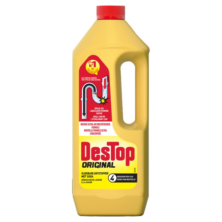 Destop Original Vloeibare Ontstopper met Soda - 1L