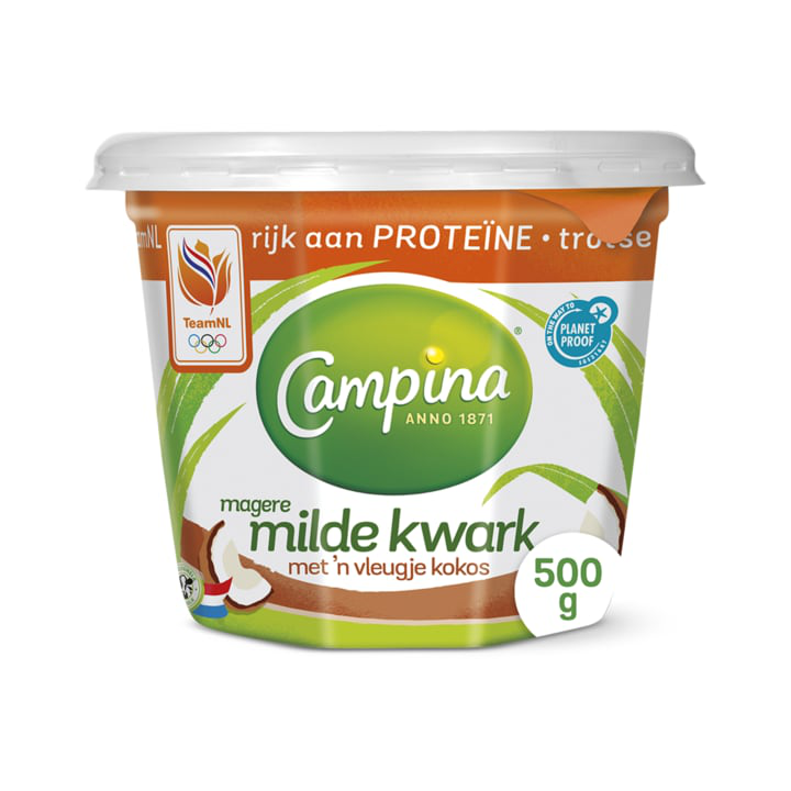 Campina magere kwark met een vleugje kokos 500g