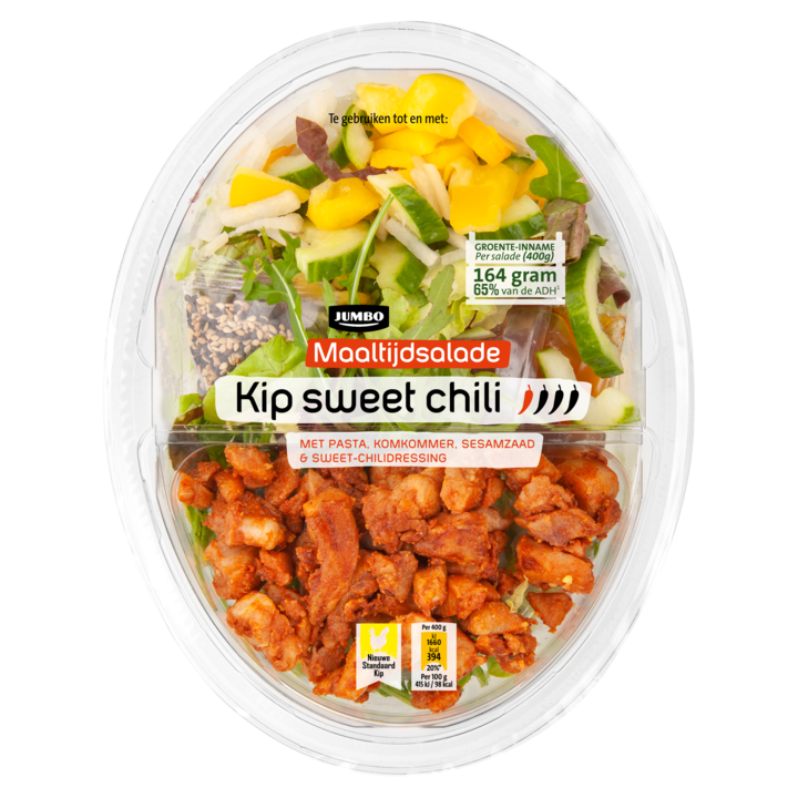 Jumbo Maaltijdsalade Kip Sweet Chili 400g