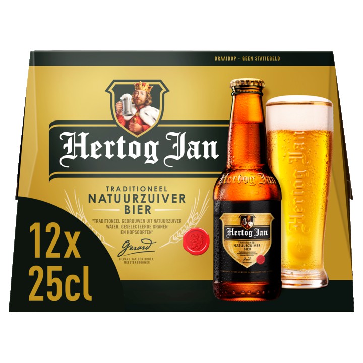 Hertog Jan Pilsener Natuurzuiver Bier Flessen 12 x 25cl