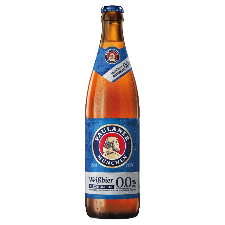 Paulaner Wei&amp;szlig;bier Alcoholvrij 0,5% -  Fles 0, 5L