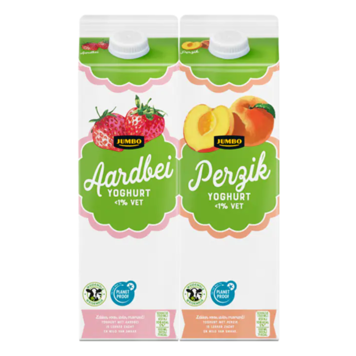 Jumbo Yoghurt Aardbei &amp;amp; Perzik
