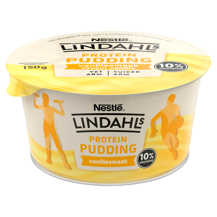 Lindahls Protein Pudding Vanillesmaak 150g