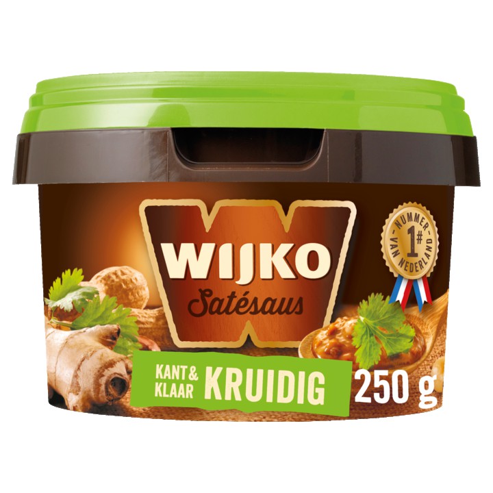Wijko Sat&amp;eacute;saus Kruidig Kant en Klaar 250g