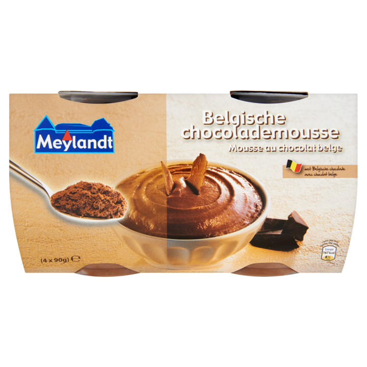 Meylandt Belgische Chocolademousse 4 x 90g