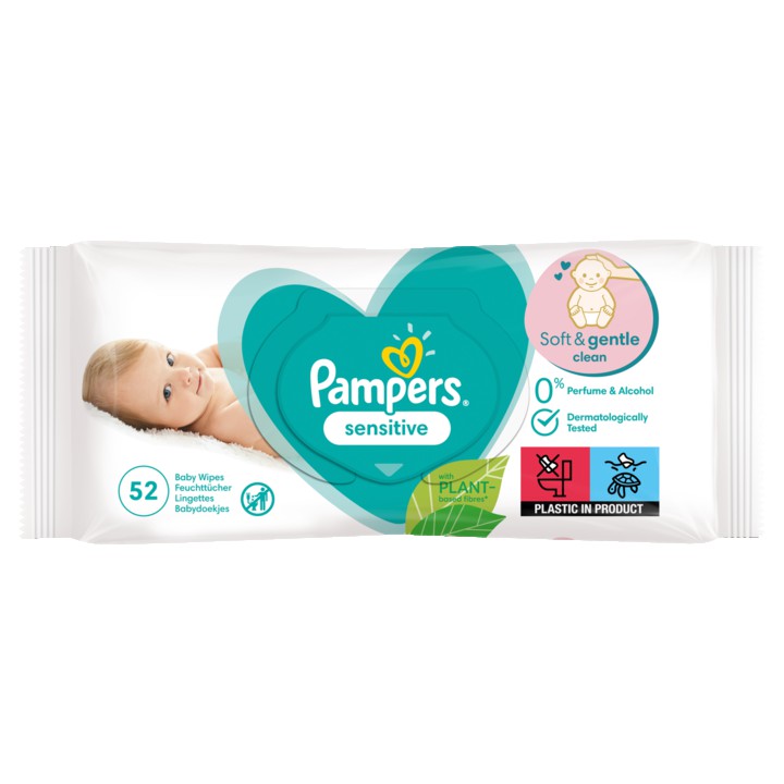 Pampers Sensitive Babydoekjes x52