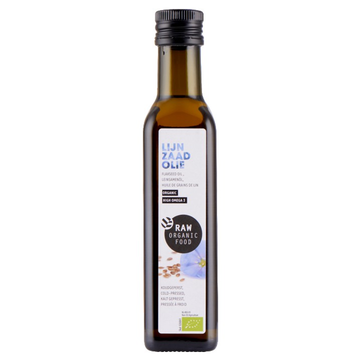 Raw Organic Food Lijnzaadolie 250ml