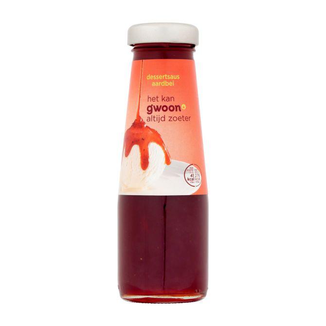 g&#039;woon Dessertsaus aardbeien