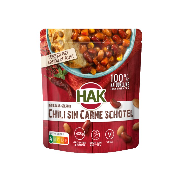 Hak Chili Sin Carne Schotel 550g