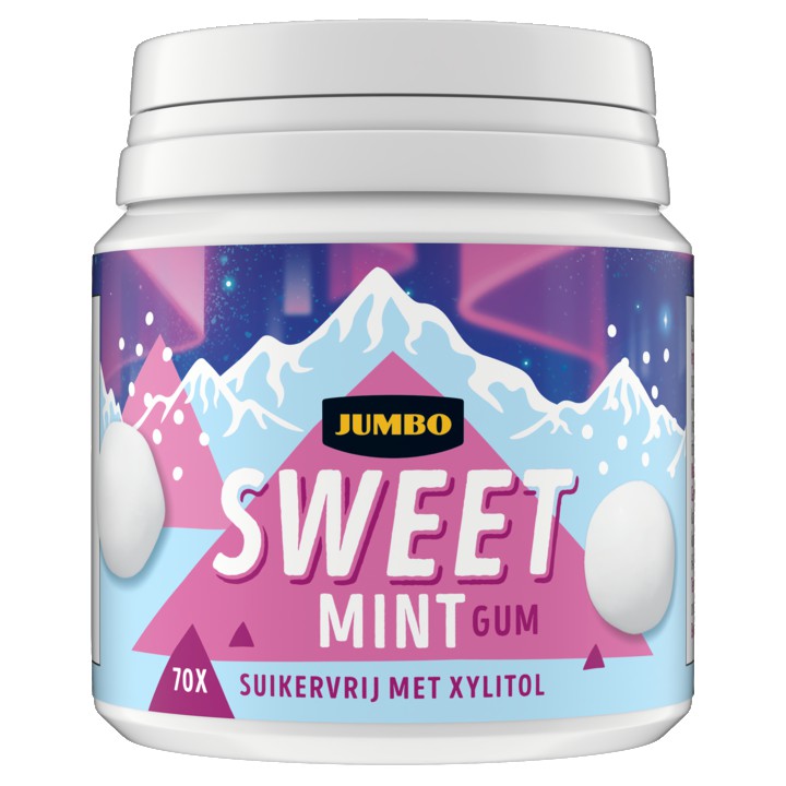 Jumbo Sweet Mint Gum 105g