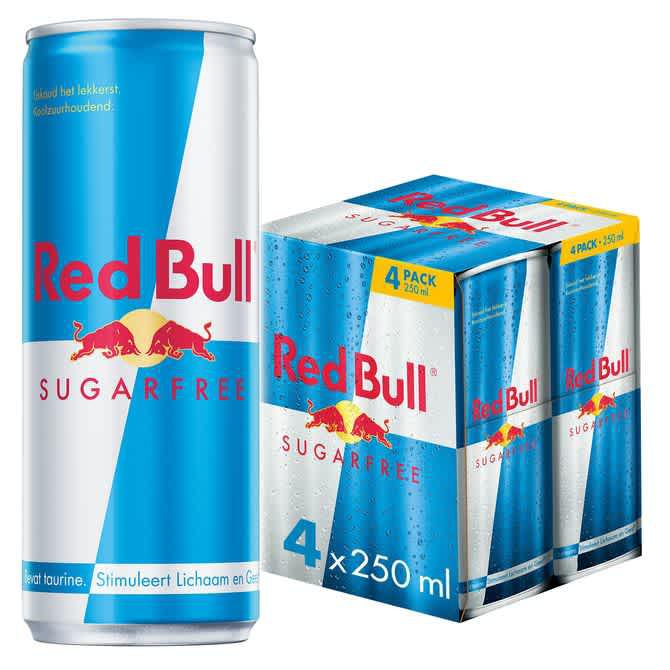 Red Bull Energy Drink suikervrij 4-pack