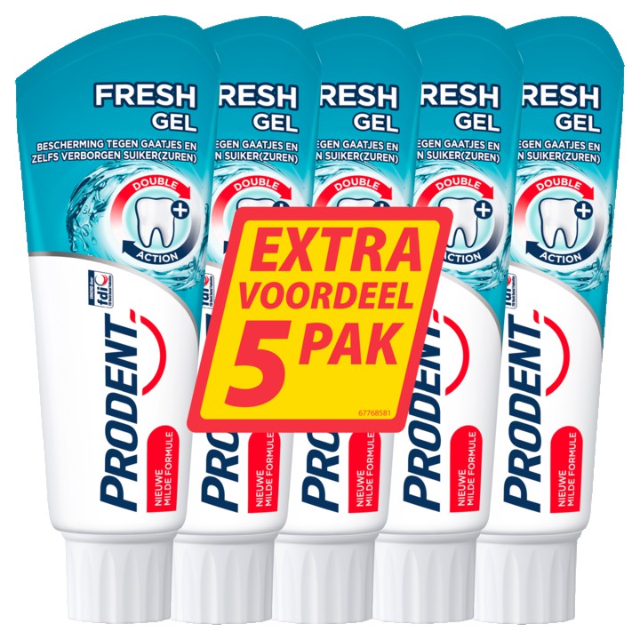 Prodent Tandpasta Fresh Gel 5 x 75ml