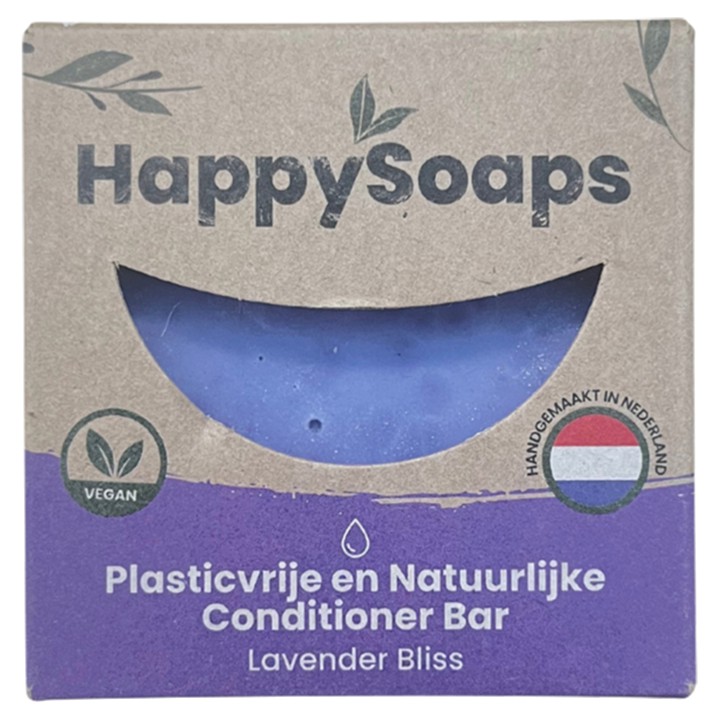 HappySoaps Conditioner Bar Lavender Bliss 65g | Nederland Life HappySoaps Conditioner Bar Lavender Bliss 65g