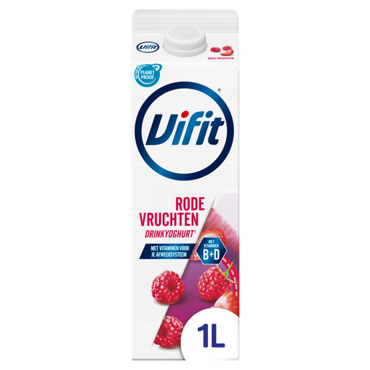 Vifit Drinkyoghurt Rode Vruchten 1L