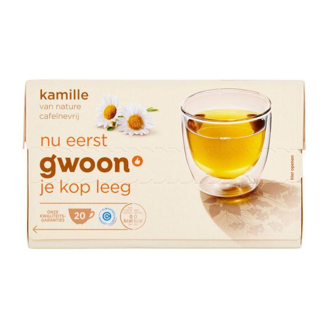 g&#039;woon Kamillethee aardbei