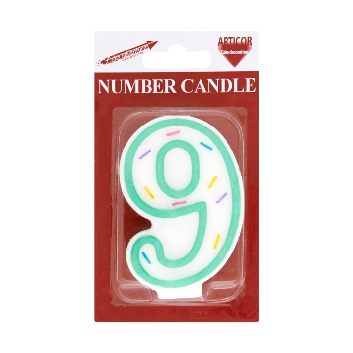 Articor Number Candle 9