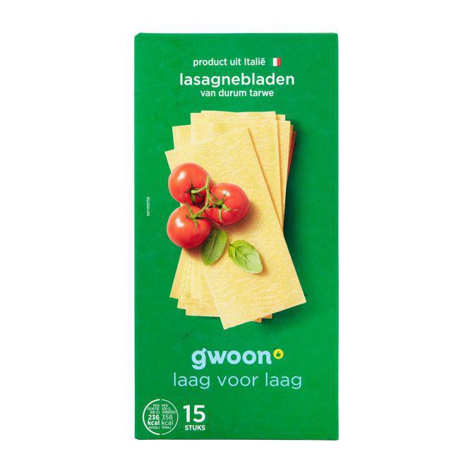 g&#039;woon Lasagnebladen naturel