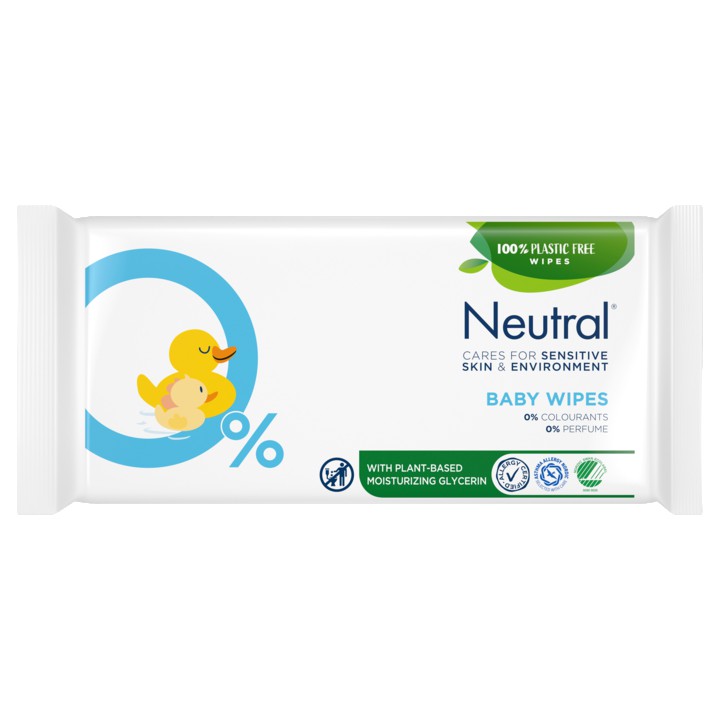 Neutral 0% Baby Wipes Parfumvrij 52 stuks