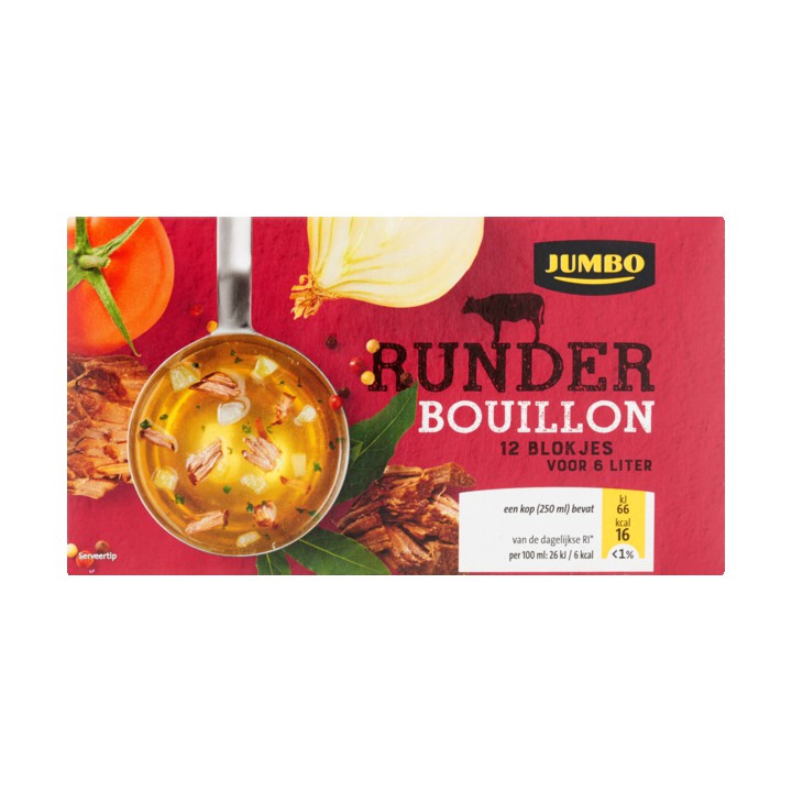 Jumbo Runderbouillon 12 Stuks