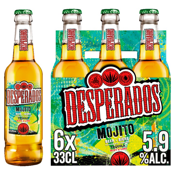 Desperados Mojito Bier Fles 6 x 33cl