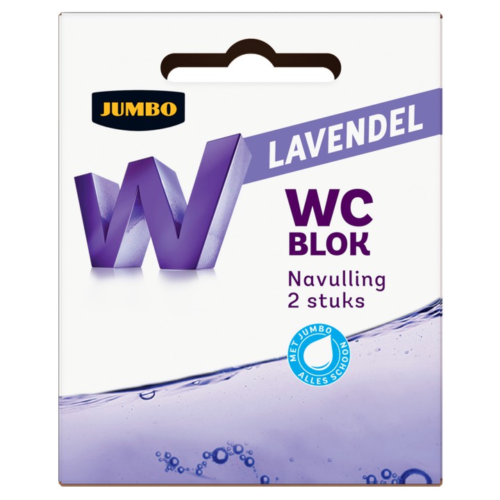 Jumbo WC Blok Lavendel Navulling 2 x 40g