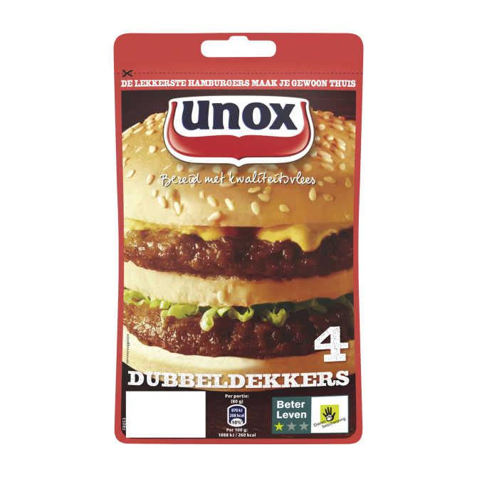 Unox Hamburgers dubbeldekker