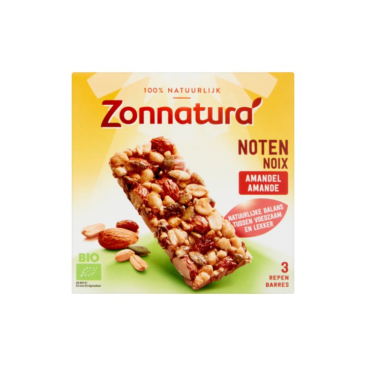 Zonnatura Noten Amandel 3 x 25g