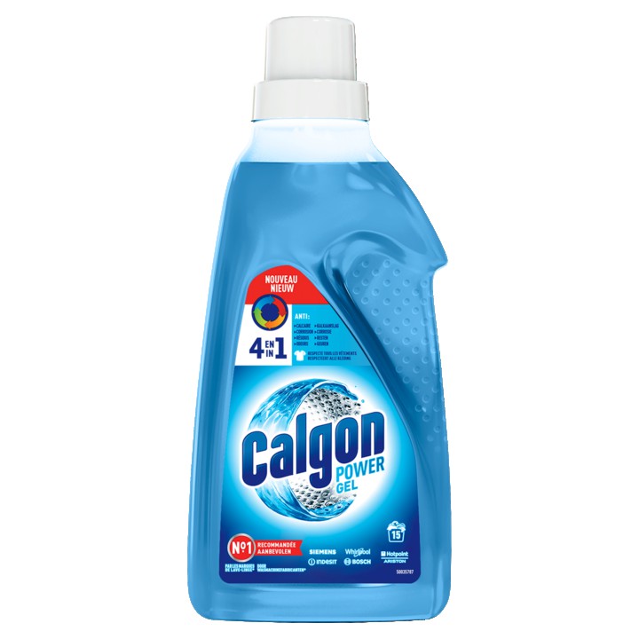 Calgon 4 in 1 Gel Wasmachinereiniger en Anti Kalk - 15 Wasbeurten - 750ml