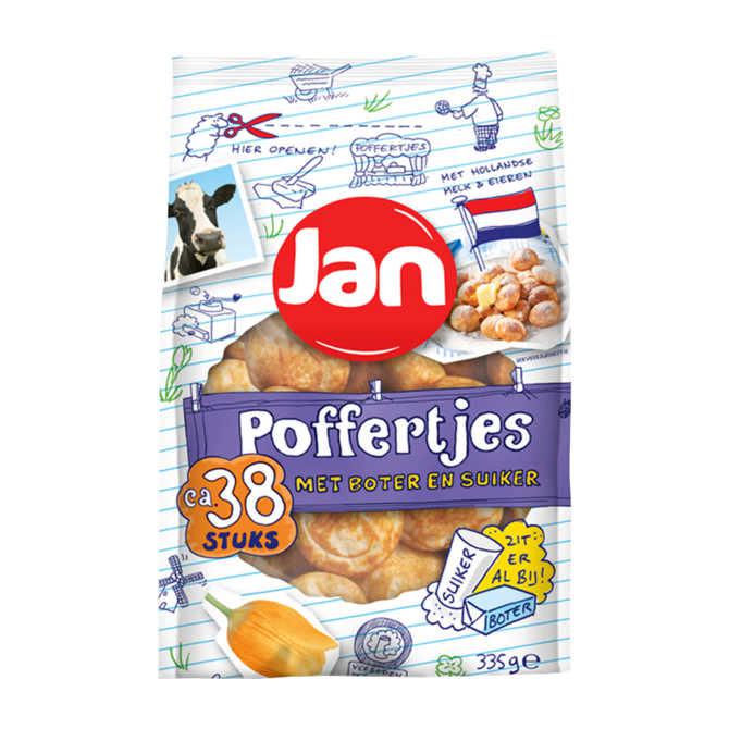 Jan Poffertjes met boter en suiker