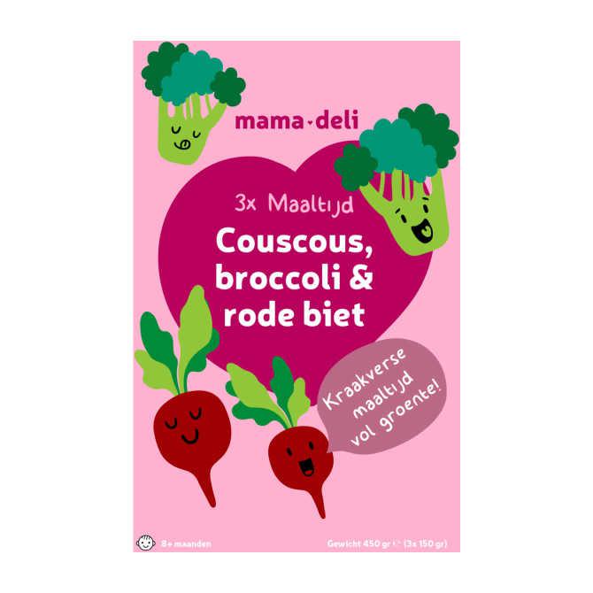 Mama deli Couscous broccoli & rode biet 8+ mnd | Nederland Life Mama deli Couscous broccoli & rode biet 8+ mnd