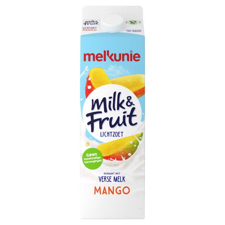 Melkunie Milk &amp;amp; Fruit Lichtzoet Mango 1L